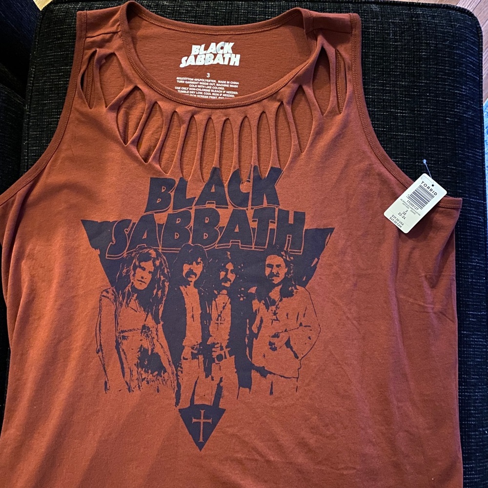 NWT Black Sabbath Torrid Tank Top Size 3X